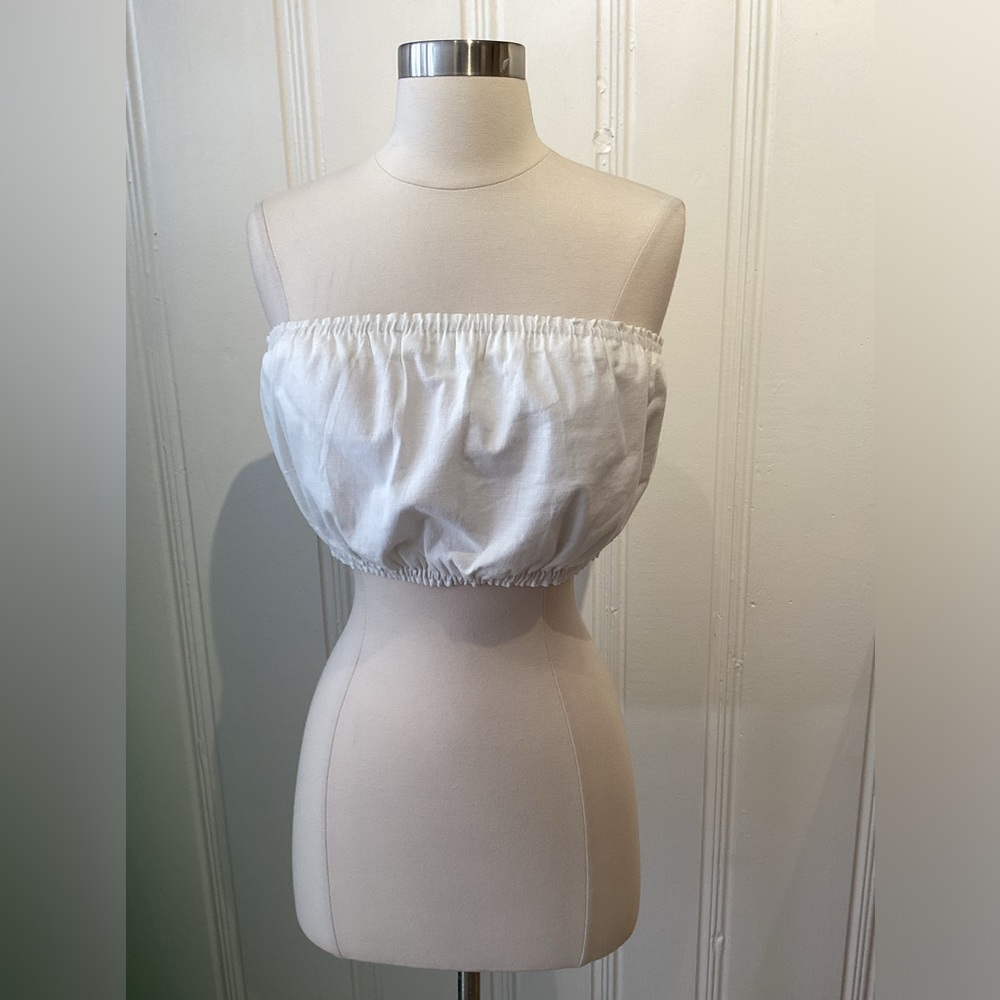 Mable White Tube Top